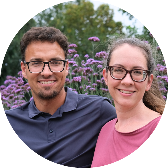 Andreas Strasser und Stephanie Strasser von der Firma Aufgeblüht in Petershausen